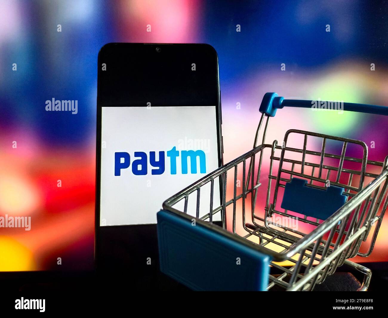 SUQIAN, CHINE - 25 NOVEMBRE 2023 - Paytm, Suqian, Province du Jiangsu, Chine, 25 novembre 2023. Banque D'Images