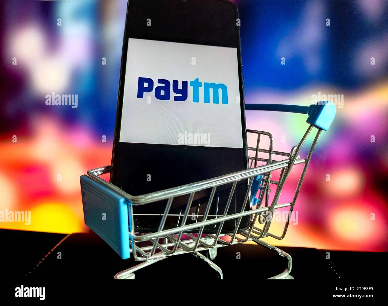 SUQIAN, CHINE - 25 NOVEMBRE 2023 - Paytm, Suqian, Province du Jiangsu, Chine, 25 novembre 2023. Banque D'Images