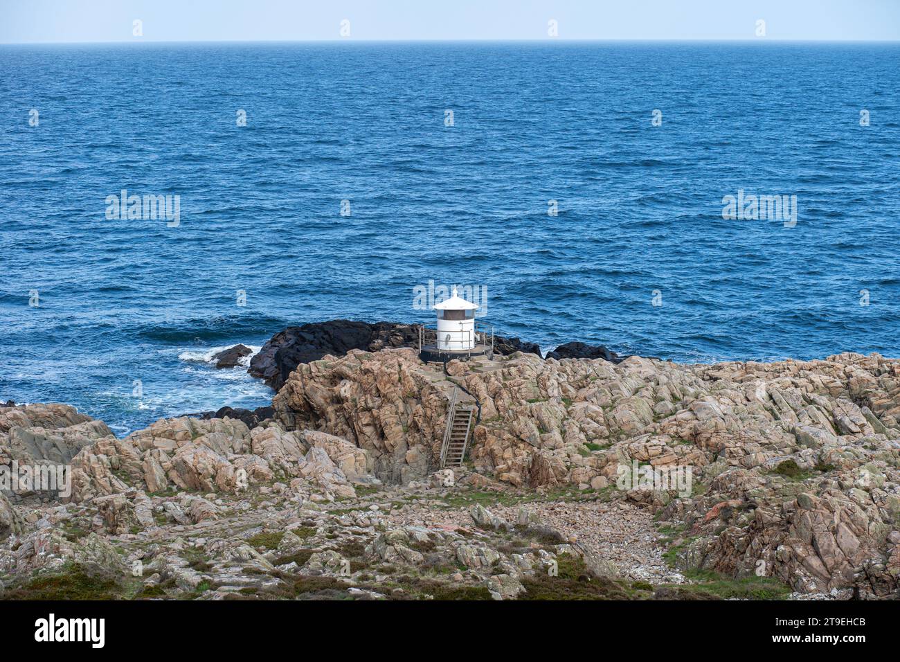 Phare occidental à Kullaberg en Suède Banque D'Images