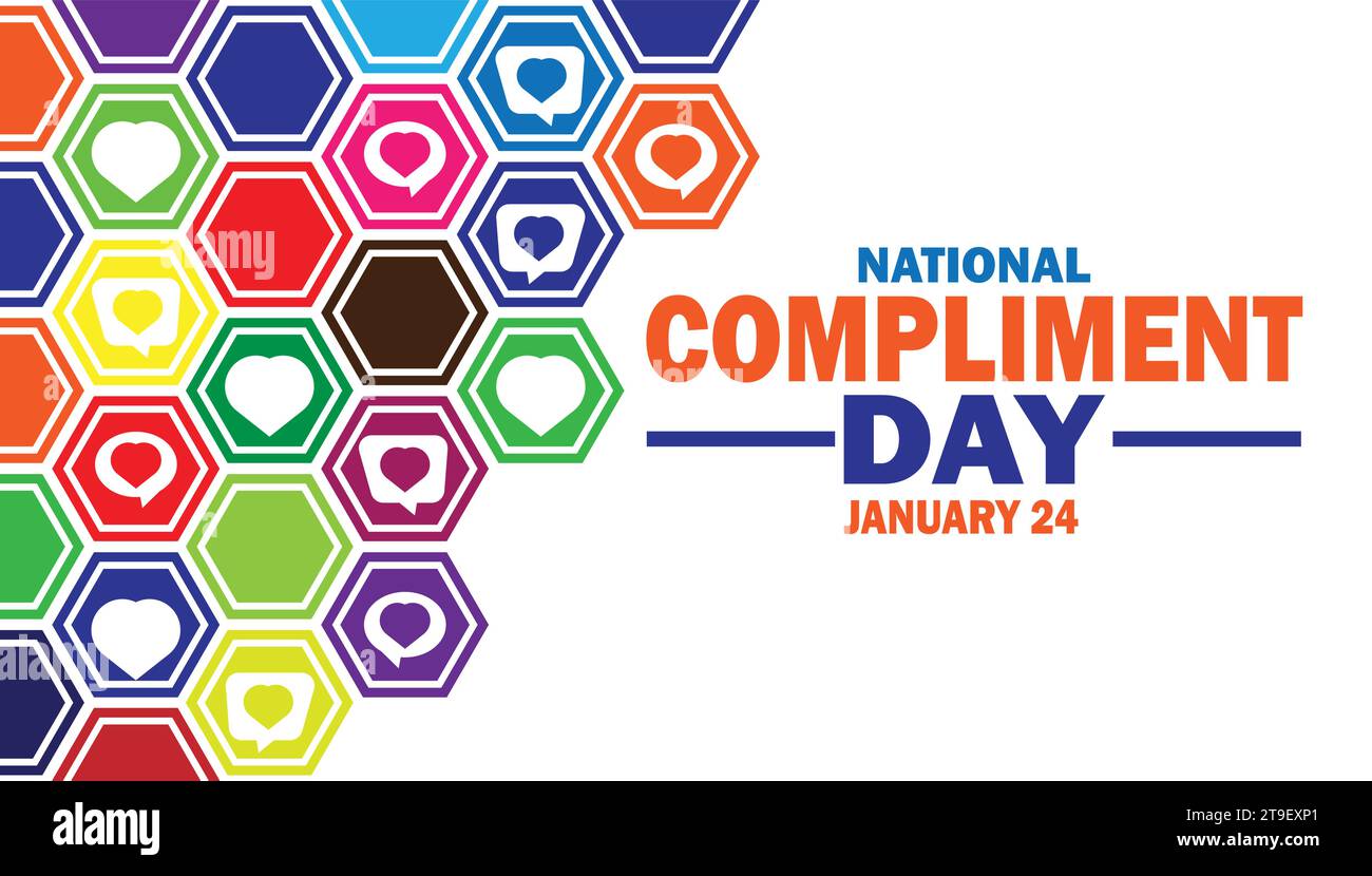 Illustration vectorielle du jour du compliment national. Janvier 24. Convient pour carte de voeux, affiche et bannière. Illustration de Vecteur