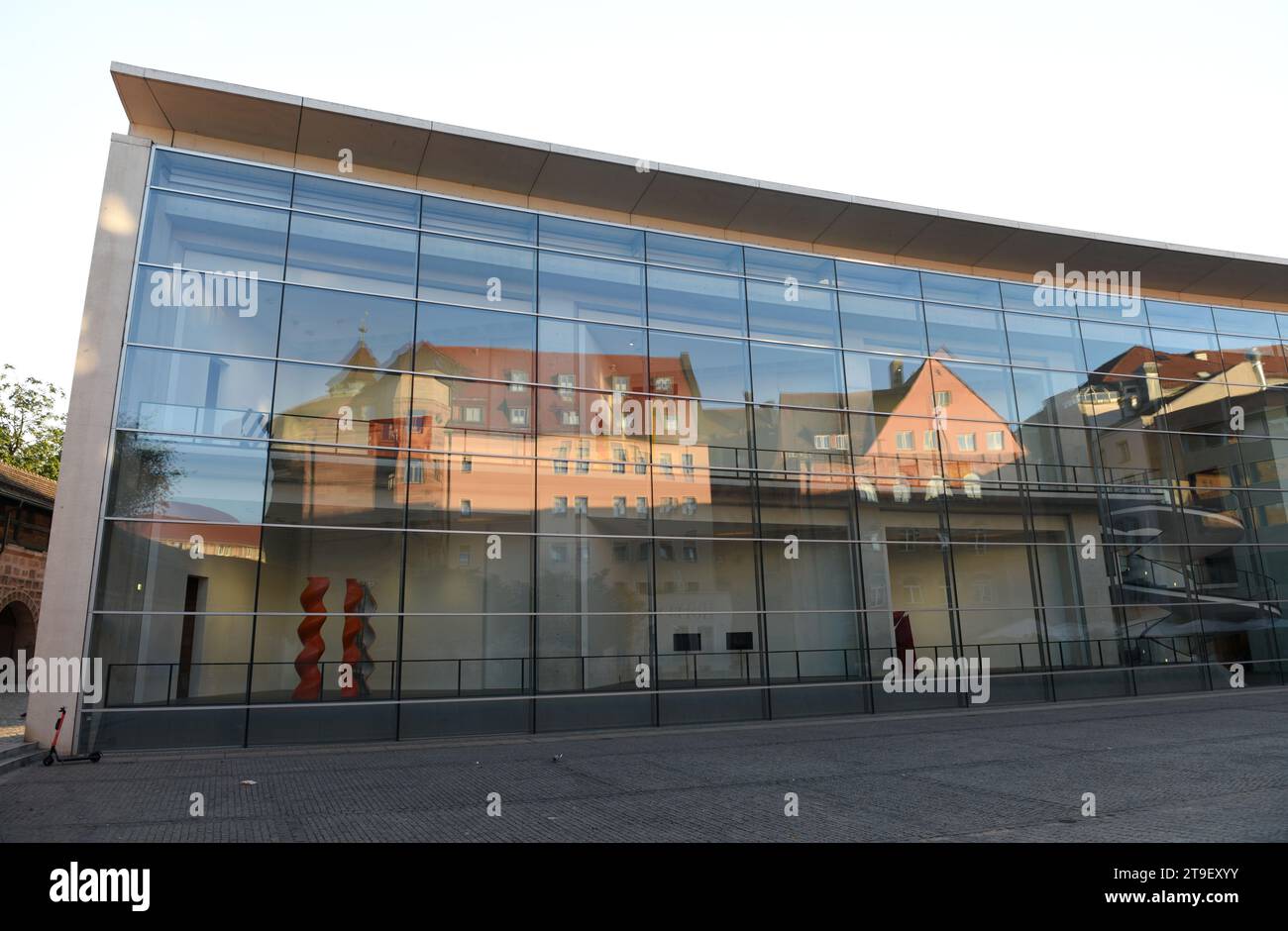 Nuremberg, Allemagne - 4 septembre 2019 : le Neues Museum Nuremberg au centre de Nuremberg. Banque D'Images