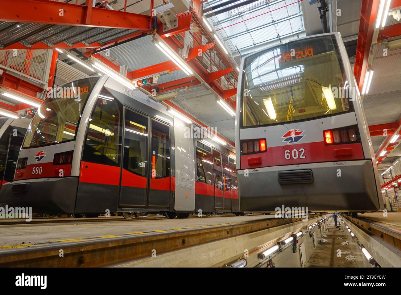 Vienne, Straßenbahnremise Ottakring // Vienne, tramway Depot Ottakring Banque D'Images