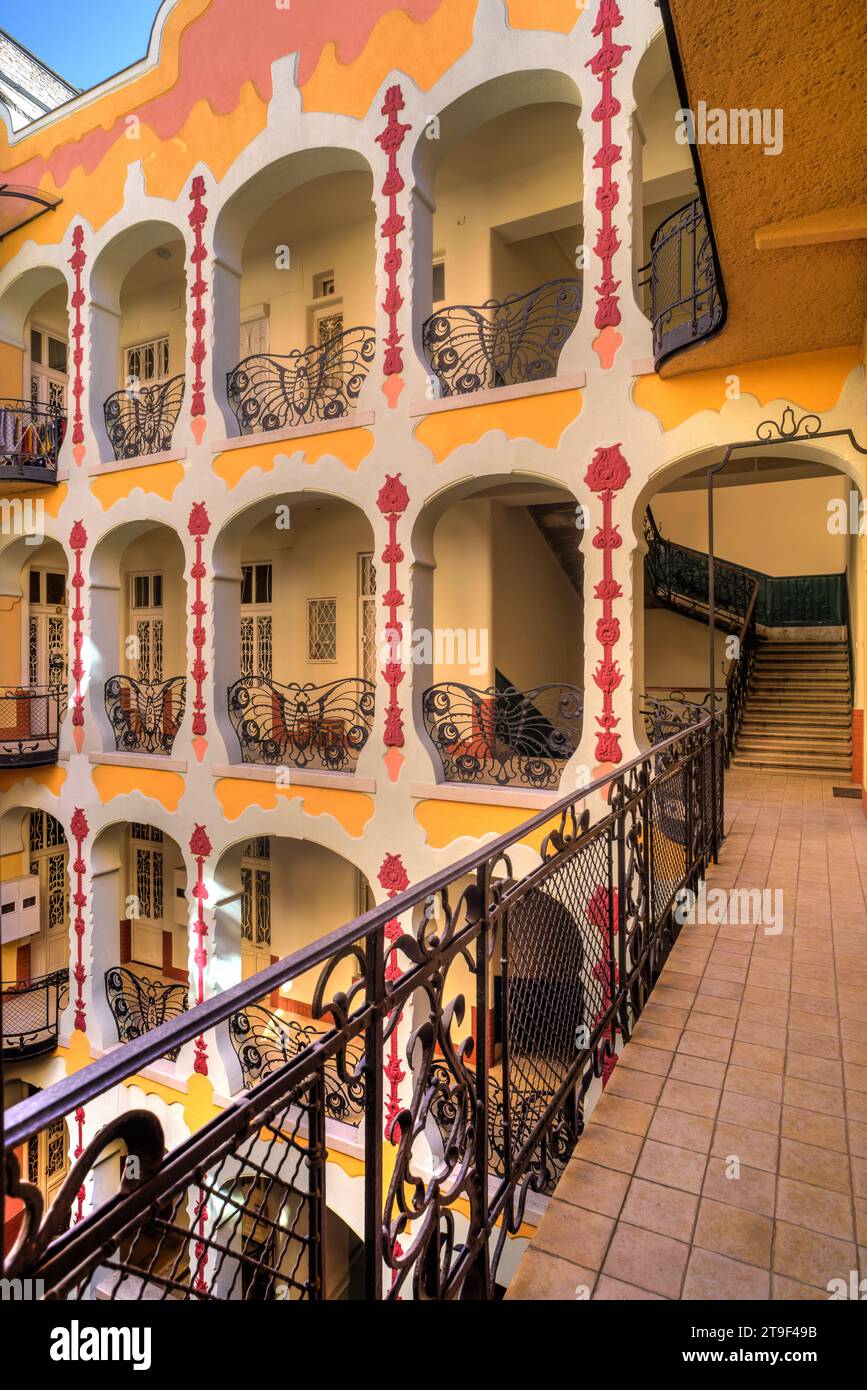 Budapest, Szenes Haus, Wohnhaus Thököly ut 46, István Nagy 1905-1906 // Budapest, Szenes Maison, Appartement Maison Thököly ut 46, István Nagy 1905-1906 Banque D'Images