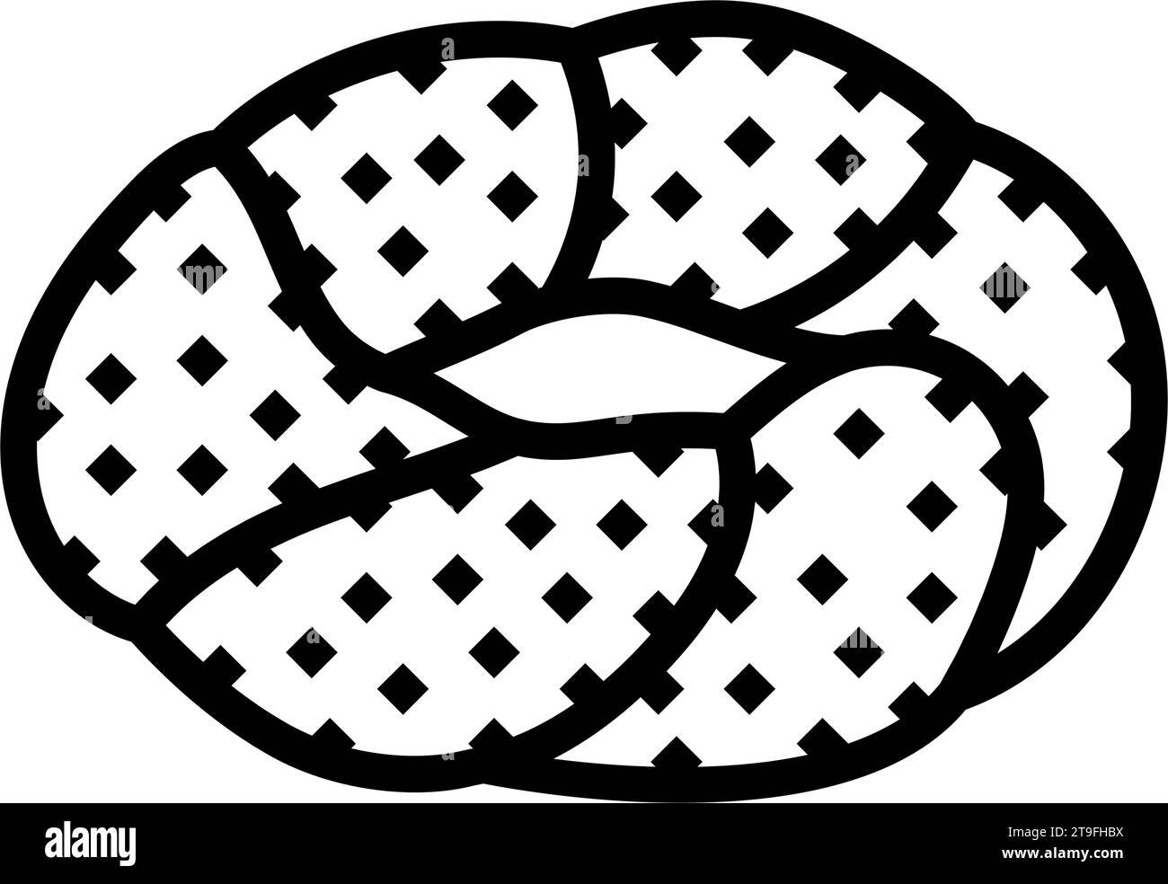 illustration vectorielle d'icône de ligne de bagel turc simit Illustration de Vecteur