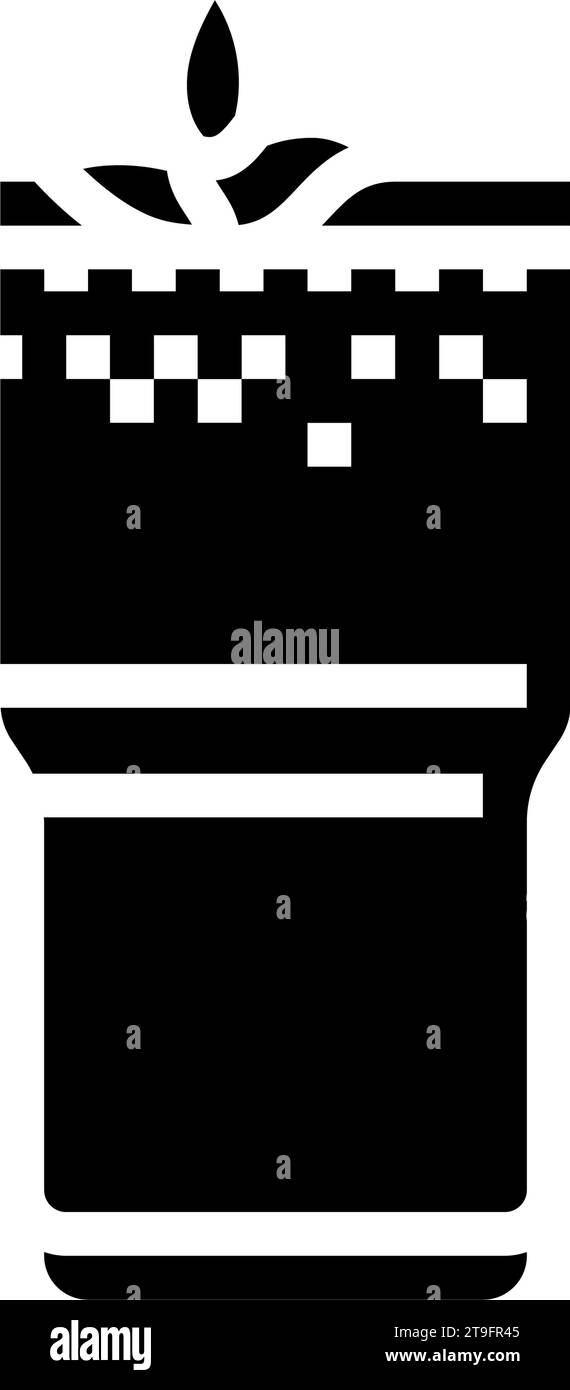 illustration vectorielle d'icône de glyphe de cuisine turque ayran Illustration de Vecteur