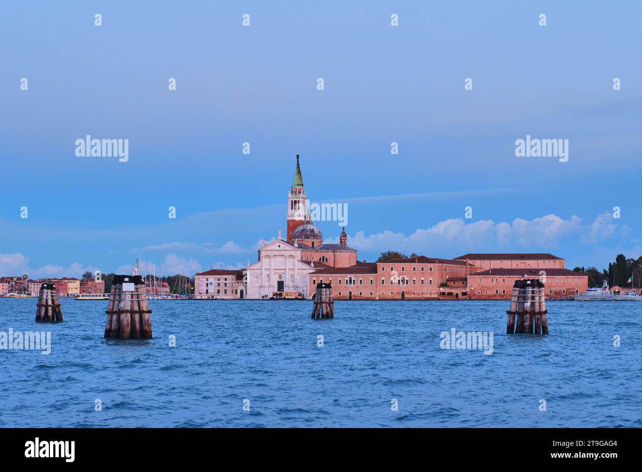 Venise, Italie - novembre 9 2023 : l'île et l'église San Giorgio Maggiore Banque D'Images