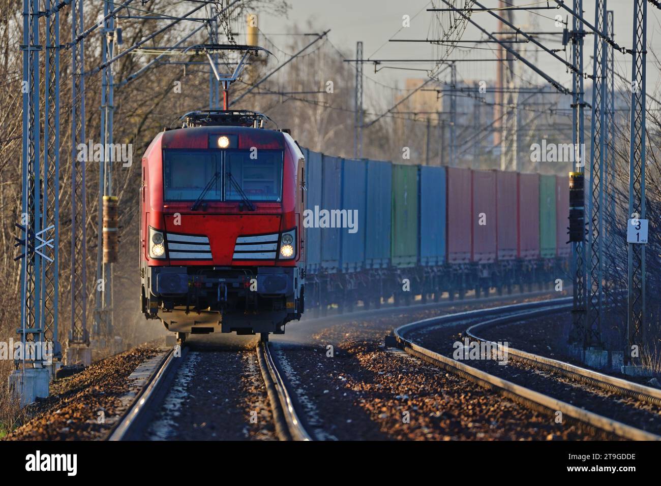 Transport ferroviaire - Pologne. Banque D'Images