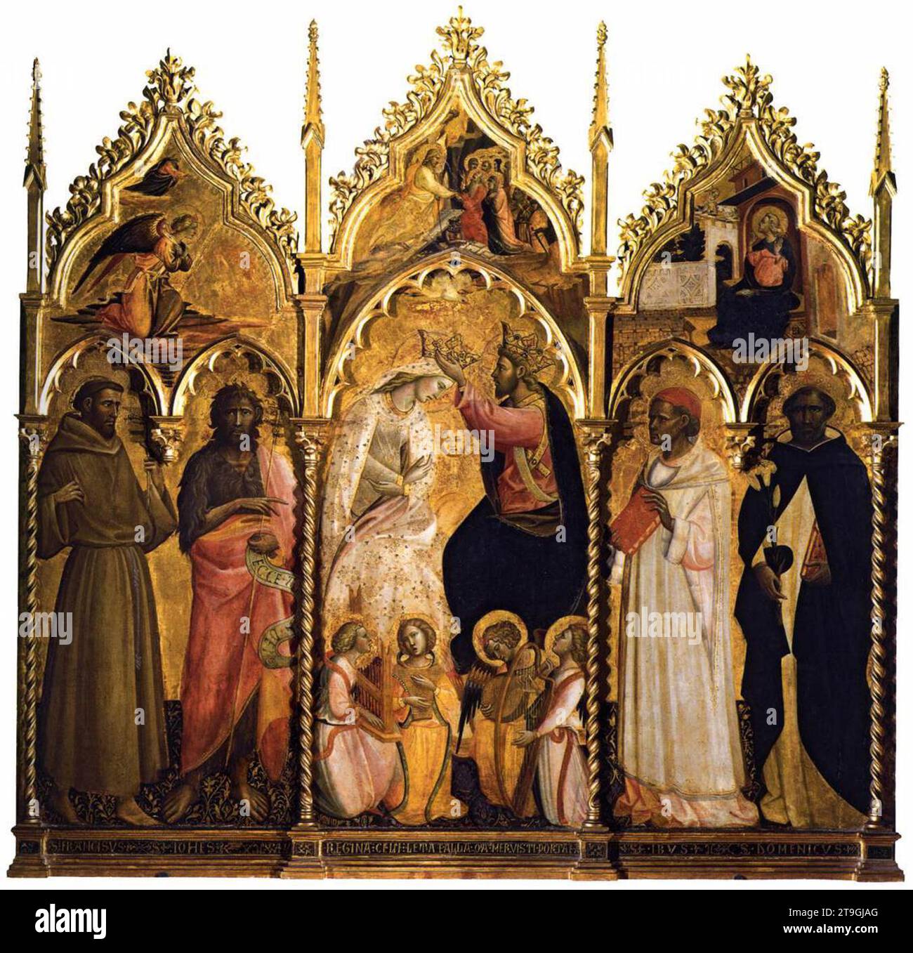 Couronnement de la Vierge avec les Saints 1400-10 par Giovanni Dal Ponte Banque D'Images