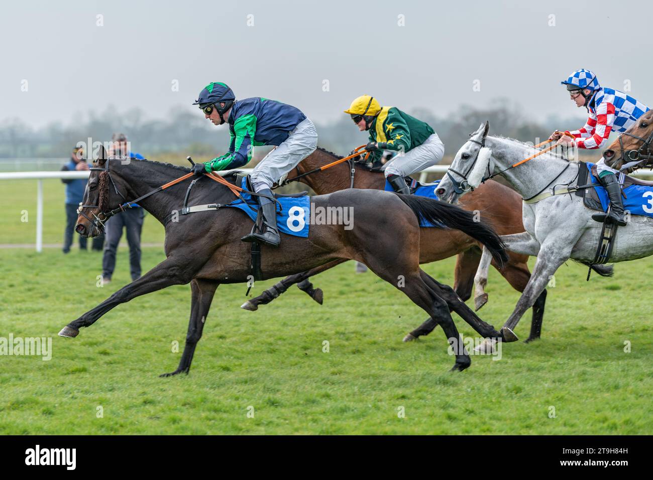 Escapade Cory à Wincanton formé par Kayley Woollacott Banque D'Images