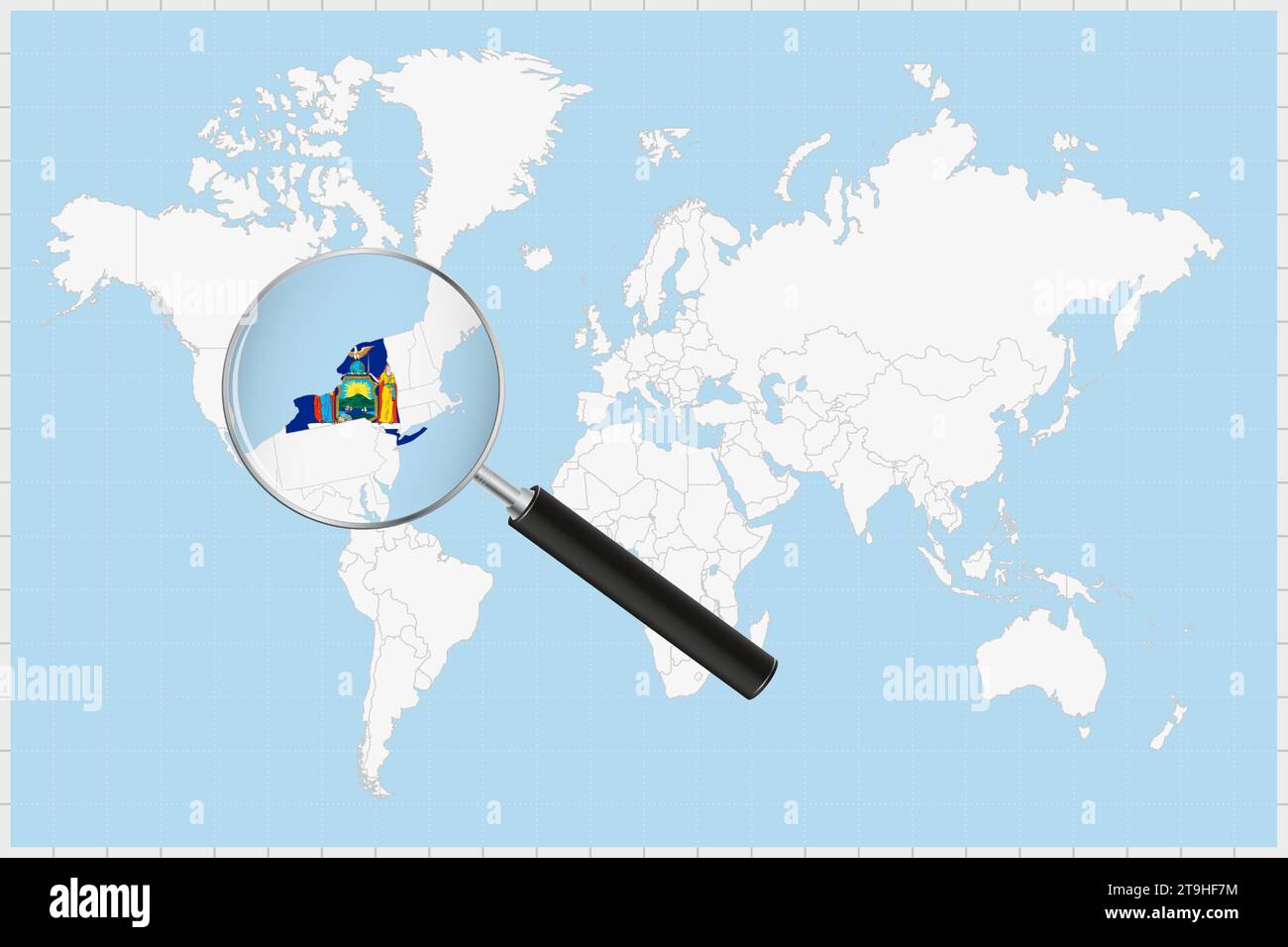 La Ville De New York Sur La Carte Du Monde