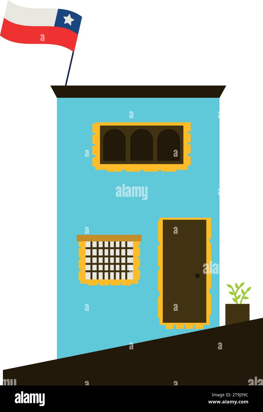 illustration du bâtiment valparaiso Illustration de Vecteur