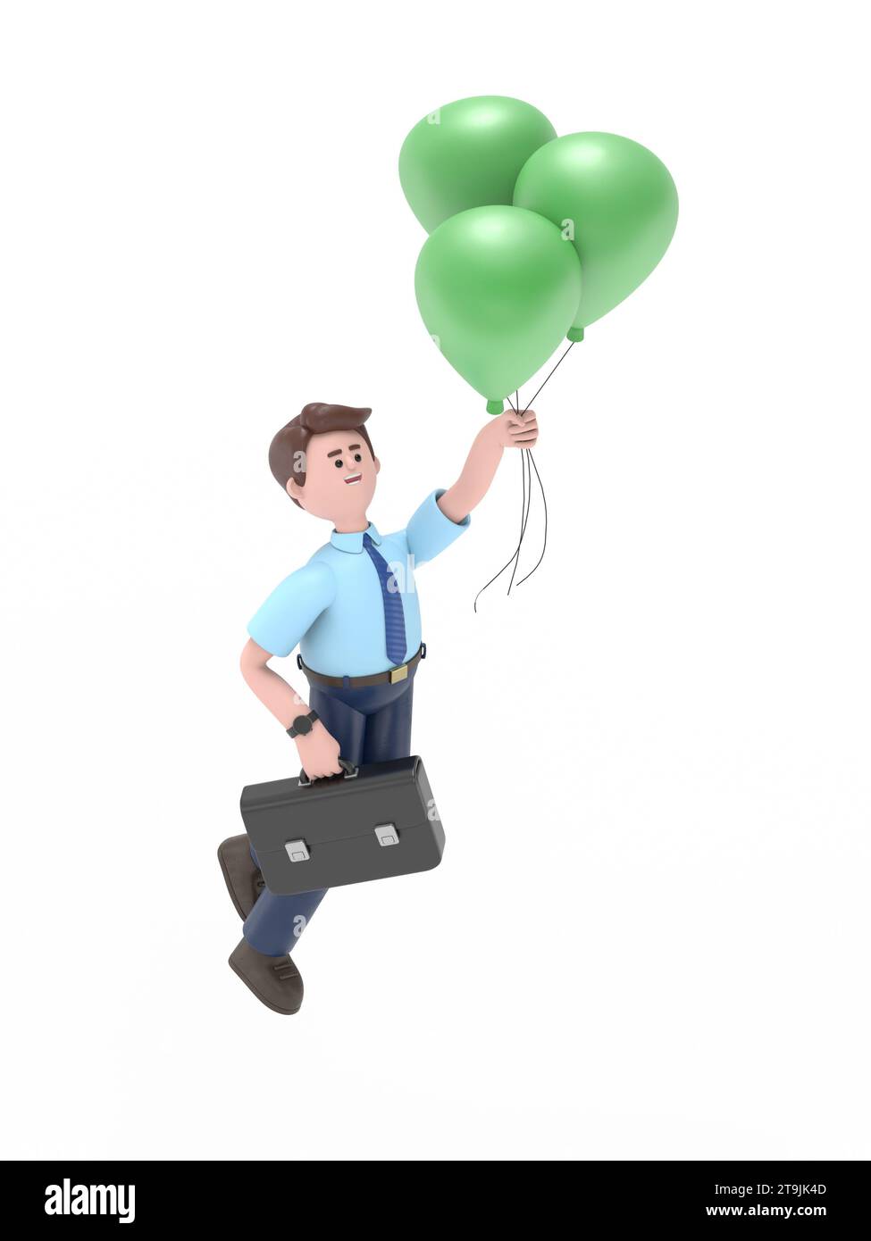 Illustration 3D de sourire homme asiatique Felix en costume d'affaires volant dans le ciel tenant des ballons avec le signe du dollar. Concept de réussite, richesse, abondance Banque D'Images Illustration 3D de sourire homme asiatique Felix en costume d'affaires volant dans le ciel tenant des ballons avec le signe du dollar. Concept de réussite, richesse, abondance Banque D'Images