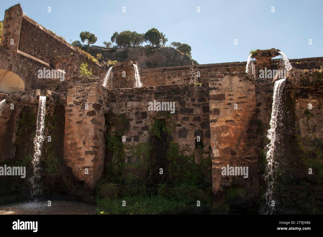 Huasca de Ocampo, Hidalgo, Mexique - 2023 : Santa María Regla Hacienda, une ancienne Hacienda minière aujourd'hui transformée en hôtel Banque D'Images