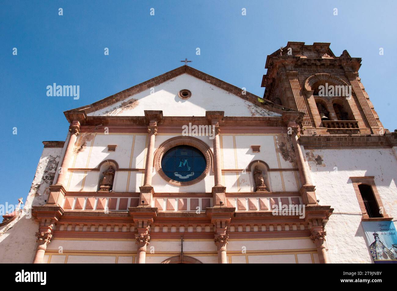 Basilique notre-Dame de Guadalupe, Patzcuaro, Michoacán, Mexique Banque D'Images