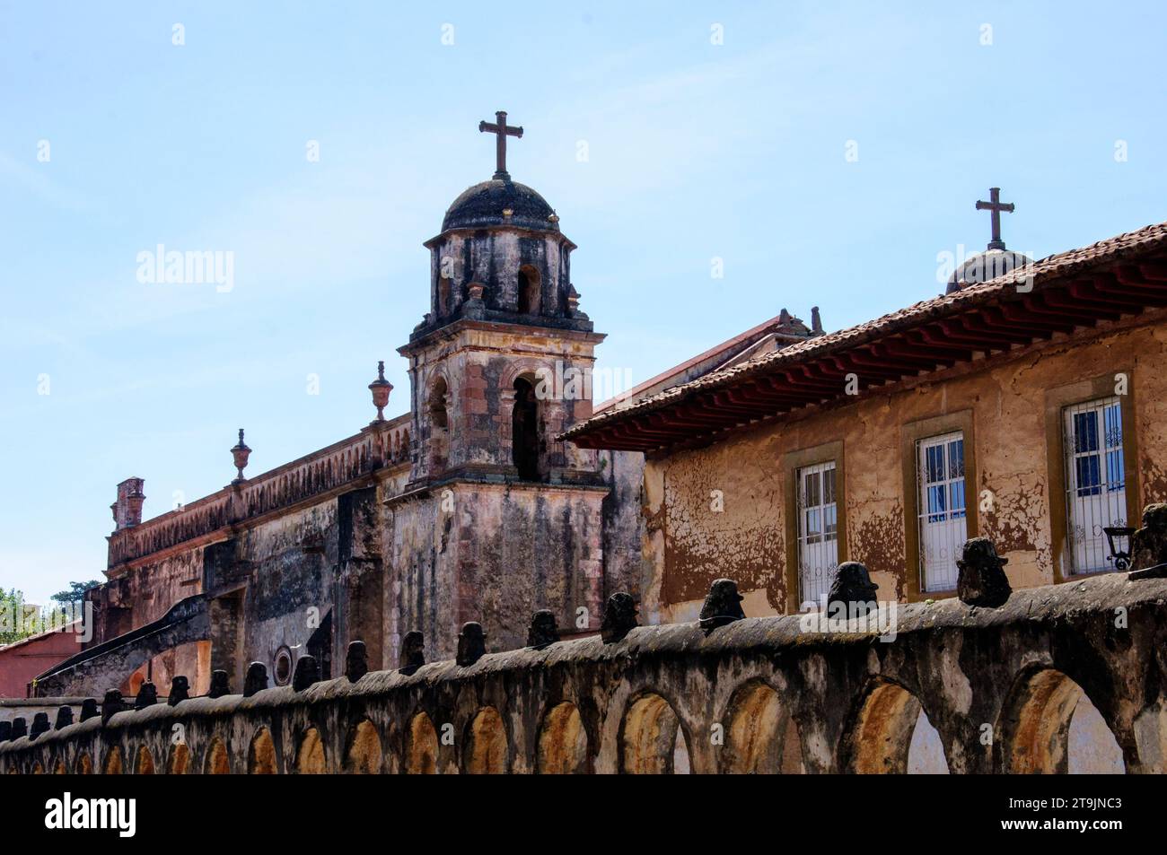 Templo del Sagrario, église mexicaine à Patzcuaro, Michoacan Banque D'Images