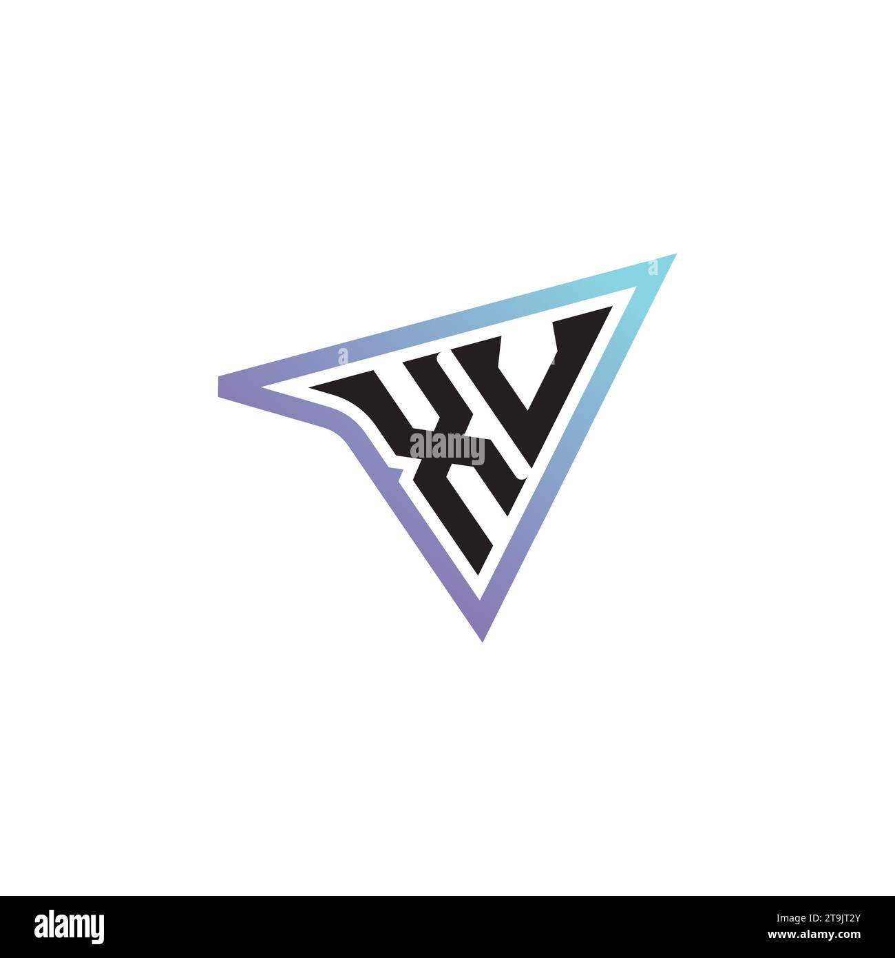 Combinaison de lettres XU logo cool eSport ou logo initial de jeu comme conception de concept inspirant Illustration de Vecteur