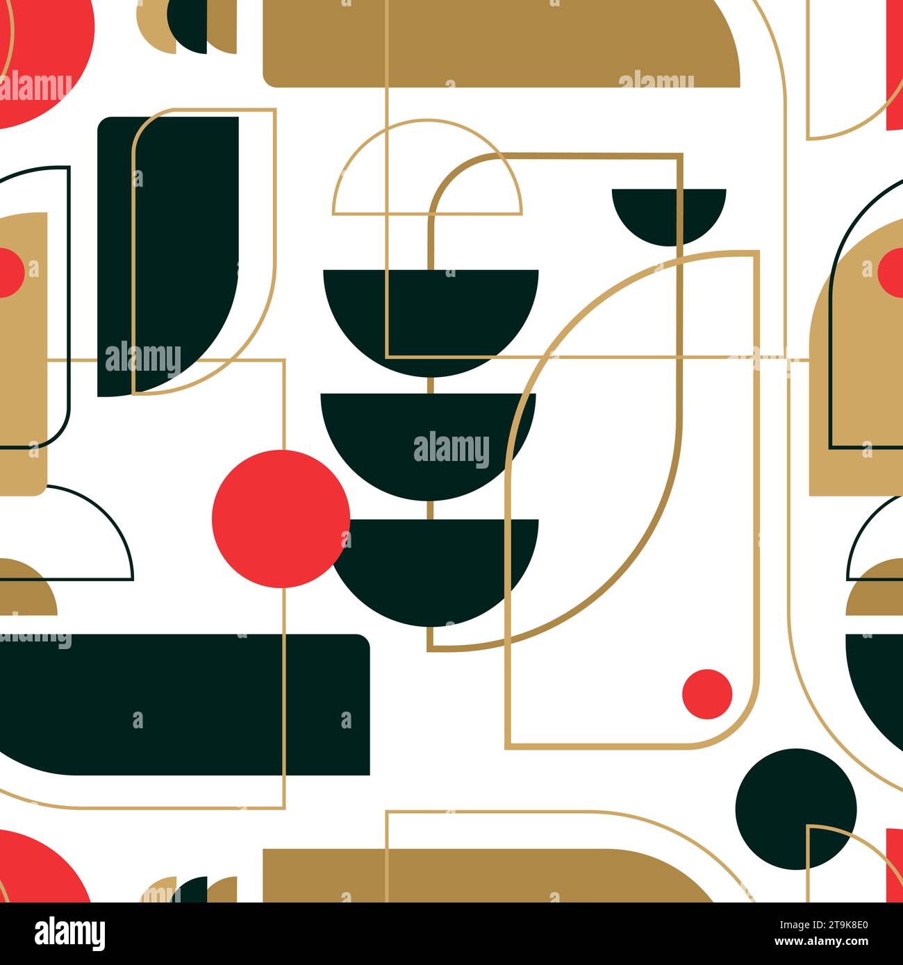 Neo Geometric Seamless pattern.Trendy design pour papier peint d'impression, fond, bannière, web. Arrière-plan abstrait.Neo GEO art.bannière décorative moderne.Vecto Illustration de Vecteur