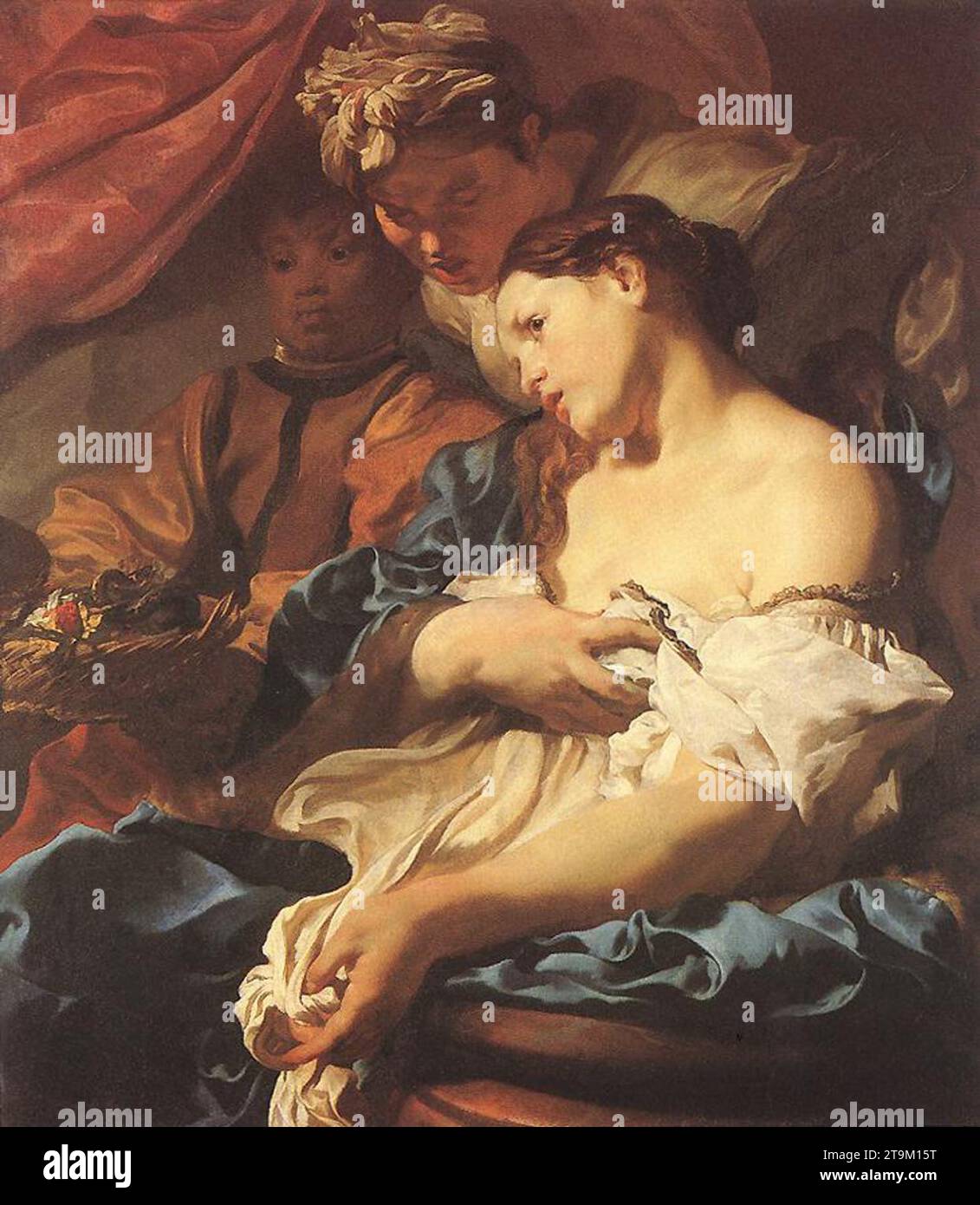 La mort de Cléopâtre 1622-24 par Johann Liss Banque D'Images