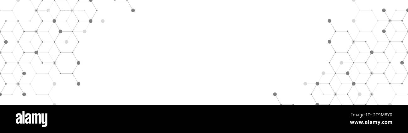 Soins de santé et modèle médical innovation concept science contexte conception. Résumé géométrique hexagons forme la médecine et la science de fond Banque D'Images