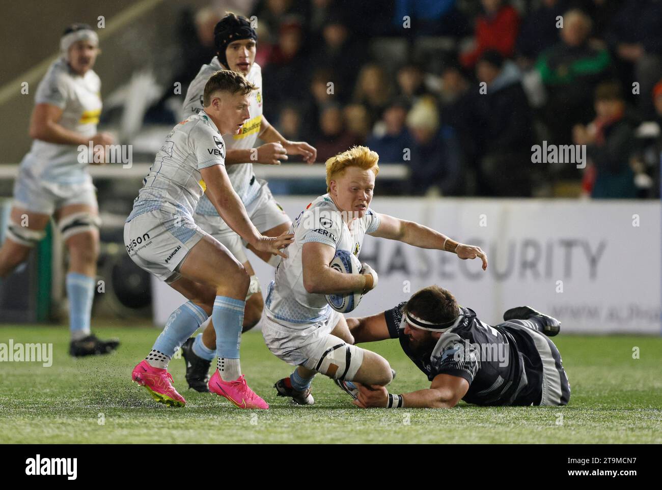 Ben Hammersley des Exeter Chiefs en action lors du Gallagher Premiership Match au Kingston Park