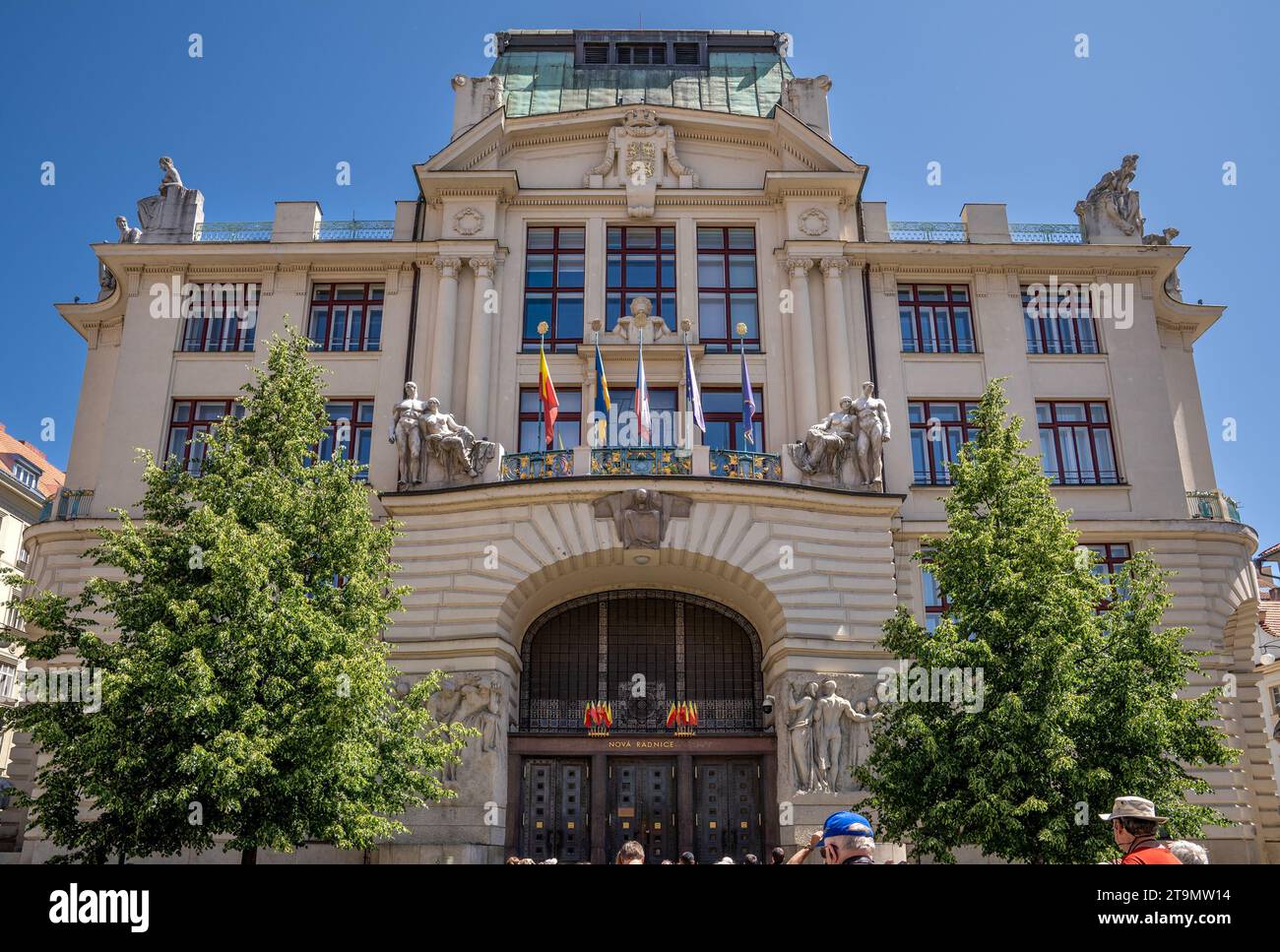 Prague, Bohême – CZ – 3 juin 2023 Nová radnice ou le nouvel hôtel de ville de Prague. Le bâtiment administratif central de Prague dans le centre de l'ancien T. Banque D'Images