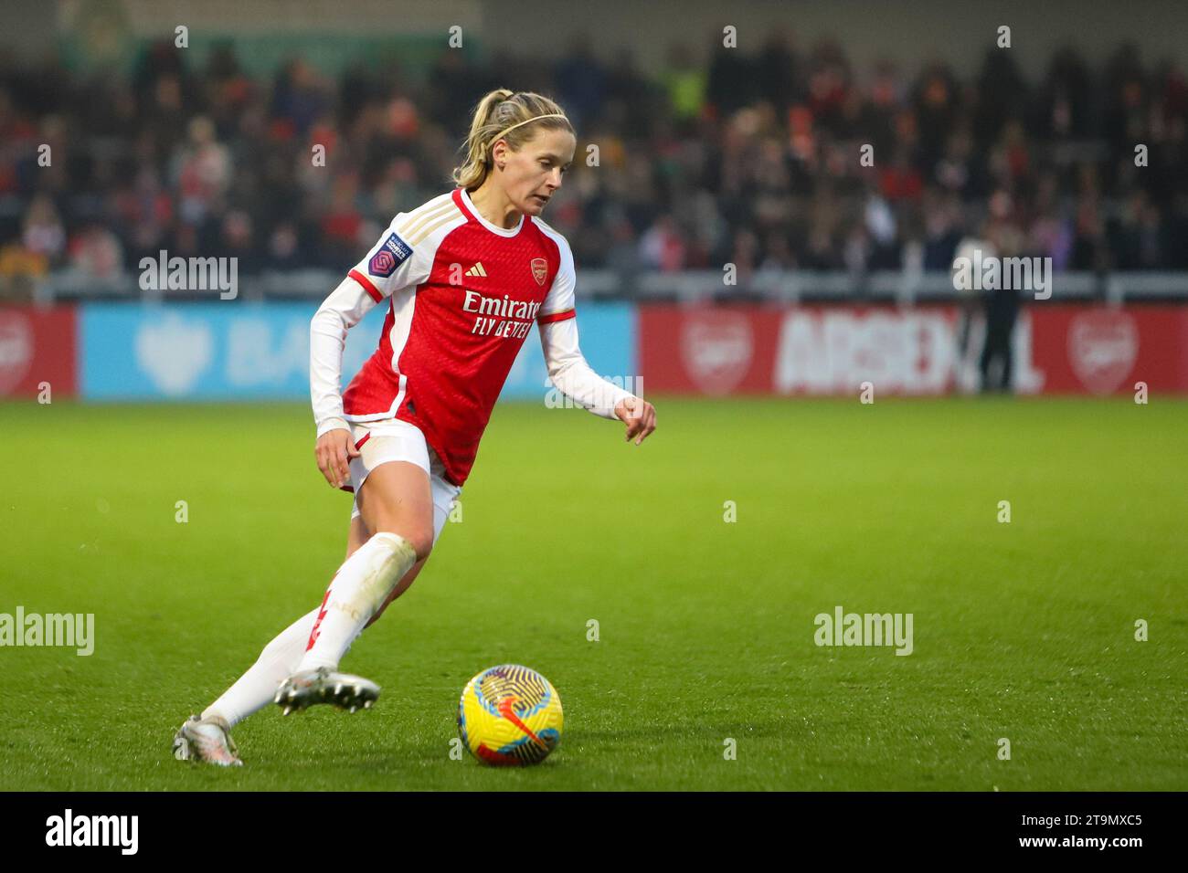 Londres, Royaume-Uni. 26 novembre 2023. Londres, Angleterre, 26 novembre 2023 : Cloe Lacasse (24 Arsenal) avance lors du match de FA Women's Super League entre Arsenal et West Ham au Meadow Park à Londres, Angleterre (Alexander Canillas/SPP) crédit : SPP Sport Press photo. /Alamy Live News Banque D'Images