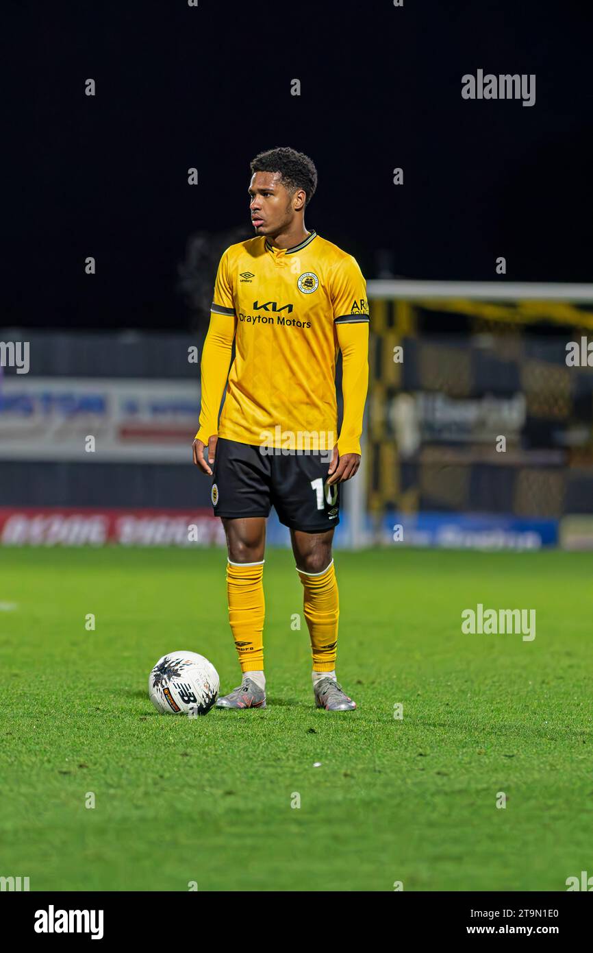 Vanarama National League Boston United vs Chorley- Jakemans Community Stadium, Boston, Lincolnshire 25.11.2023 Banque D'Images