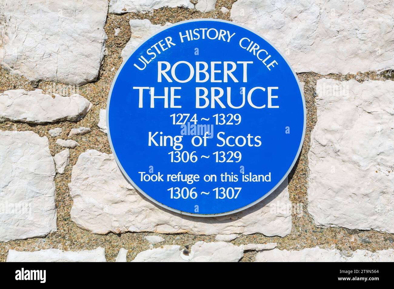 Panneau, Church Bay, Rathlin Island, County Antrim, Irlande du Nord, Royaume-Uni Banque D'Images