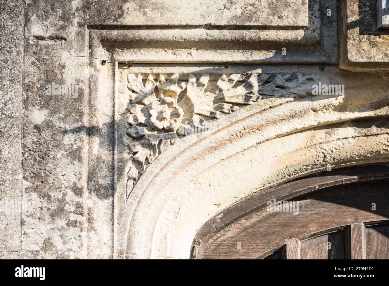 Le manoir élisabéthain, Southover Grange (aujourd'hui le Lewes Registry Office) construit et détenu à l'origine par la famille Newton Banque D'Images