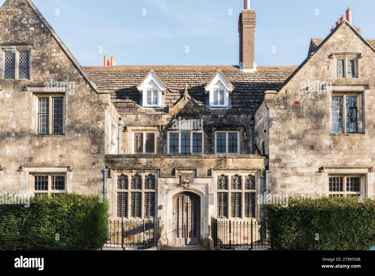 Le manoir élisabéthain, Southover Grange (aujourd'hui le Lewes Registry Office) construit et détenu à l'origine par la famille Newton Banque D'Images