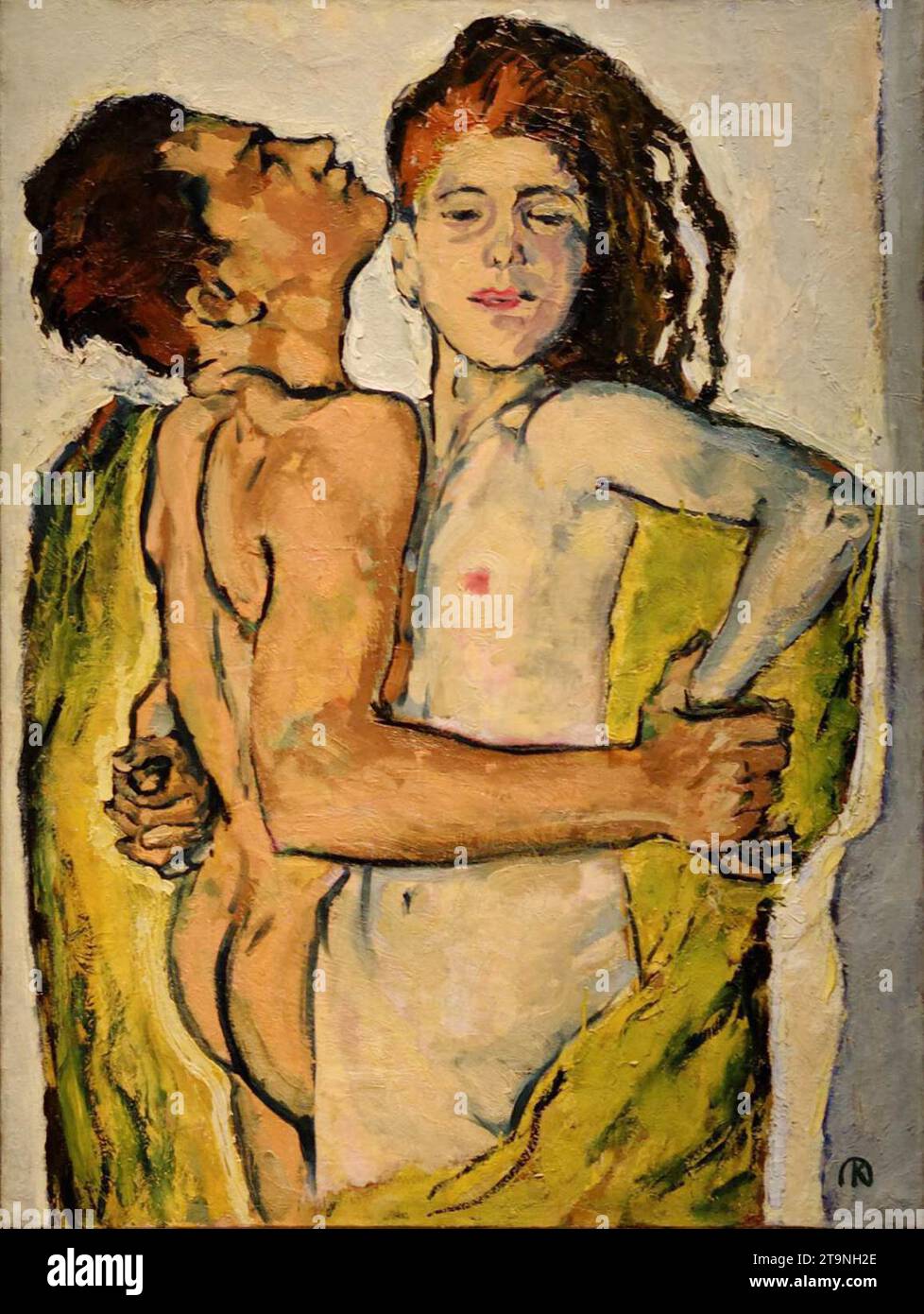 Lovers c. 1913 par Koloman Moser Banque D'Images