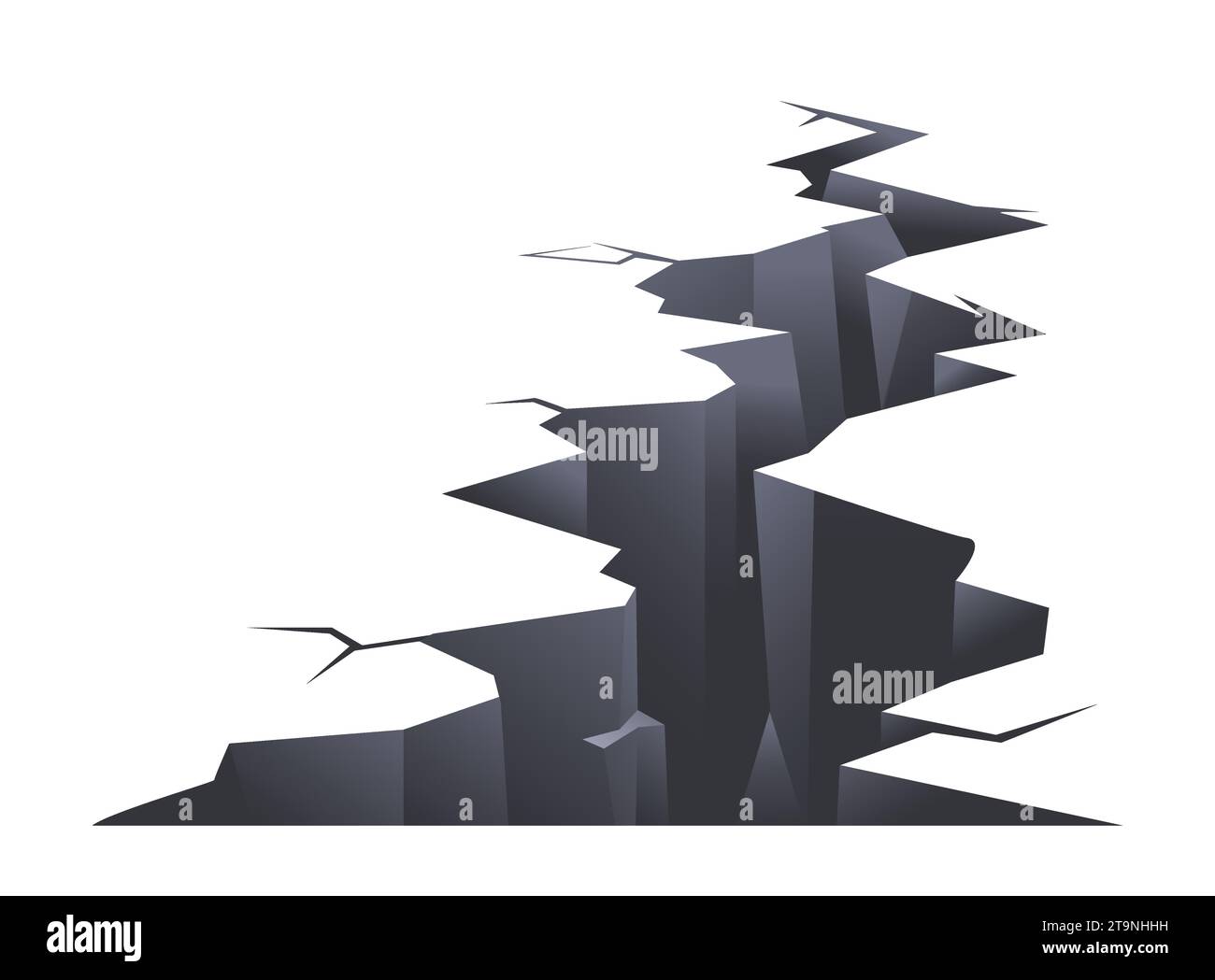 Fissure au sol au niveau du vecteur de plancher Illustration de Vecteur