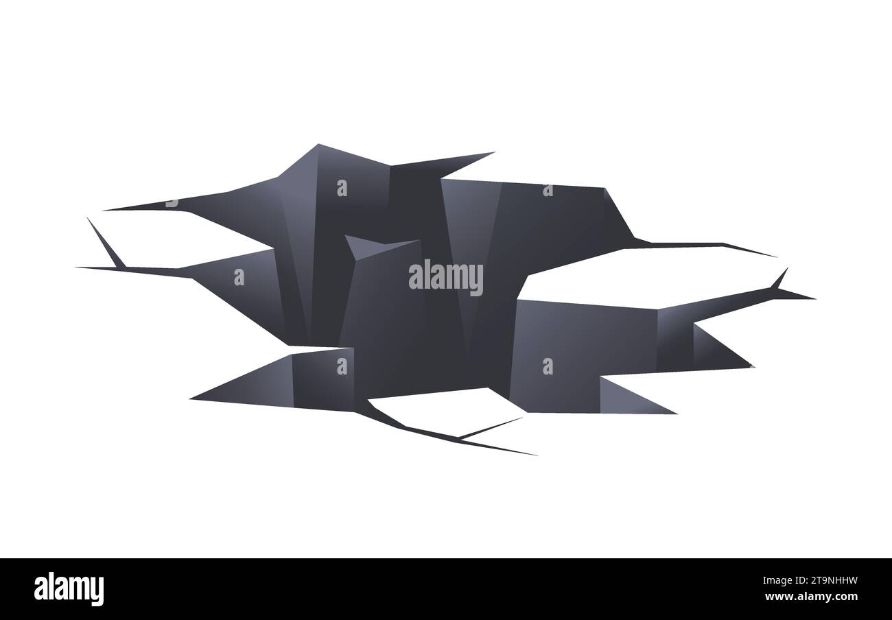 Fissure au sol au niveau du vecteur de plancher Illustration de Vecteur