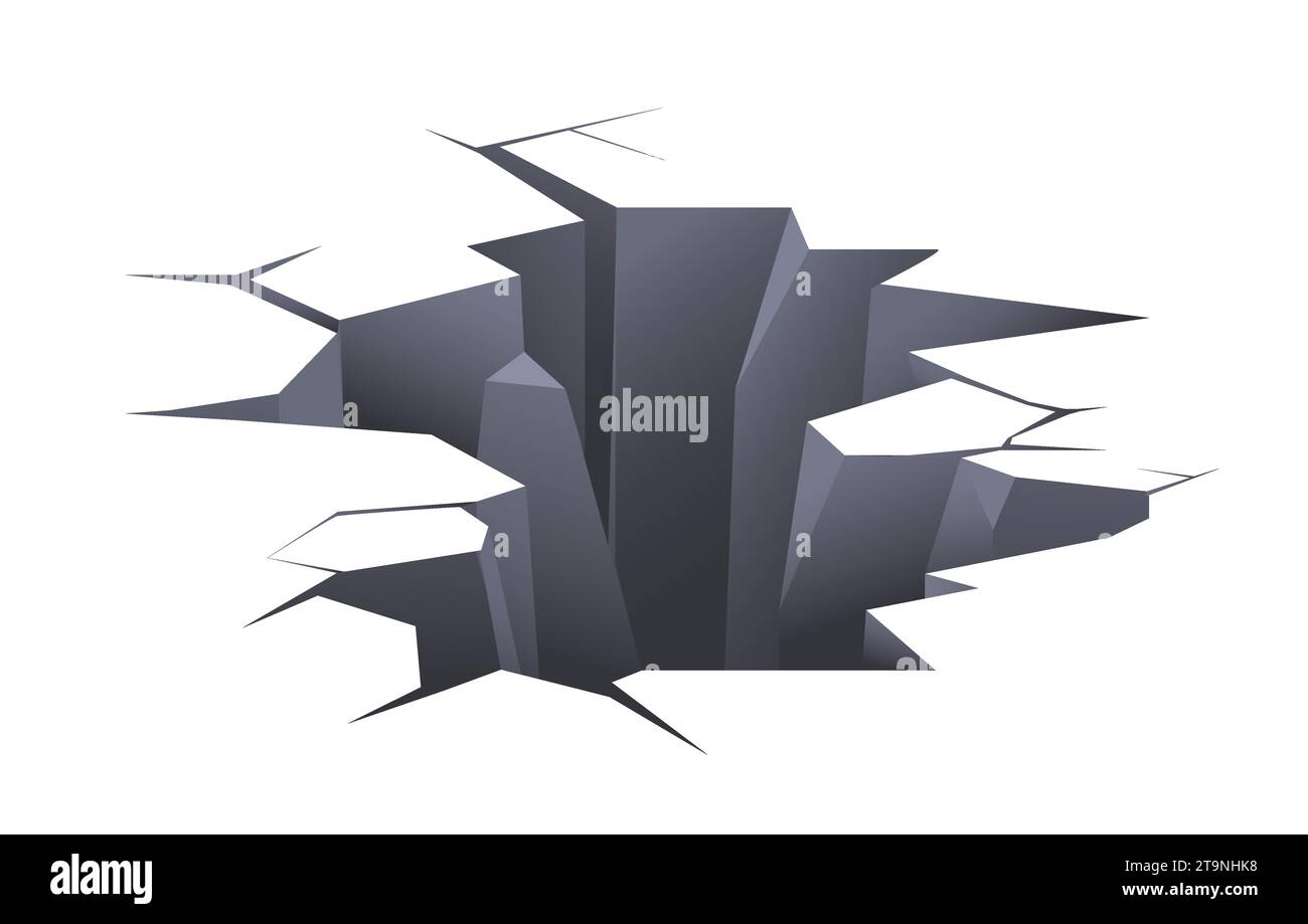 Fissure au sol au niveau du vecteur de plancher Illustration de Vecteur
