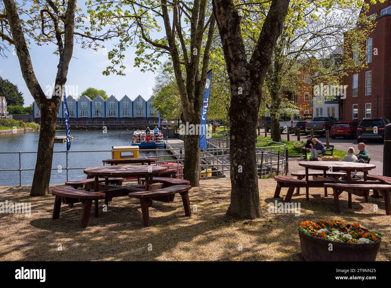 Bassin du canal maritime de Chichester, Chichester, West Sussex, Royaume-Uni. Banque D'Images