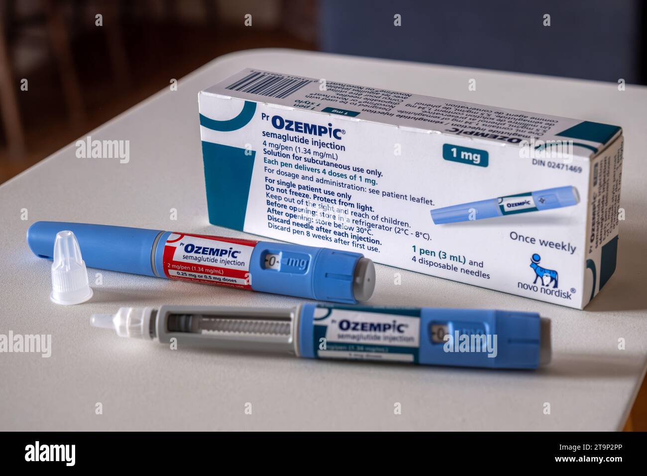 Stylo Injectable Montréal, CA - 25 novembre 2023 : stylo d'injection de semaglutide ...