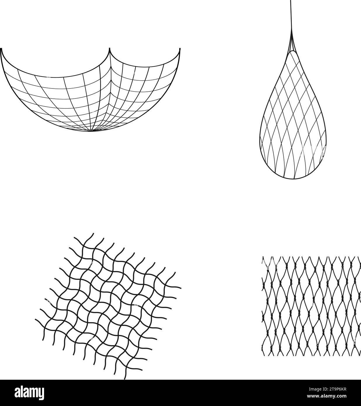 conception d'illustration vectorielle d'icône de filet de pêche Illustration de Vecteur