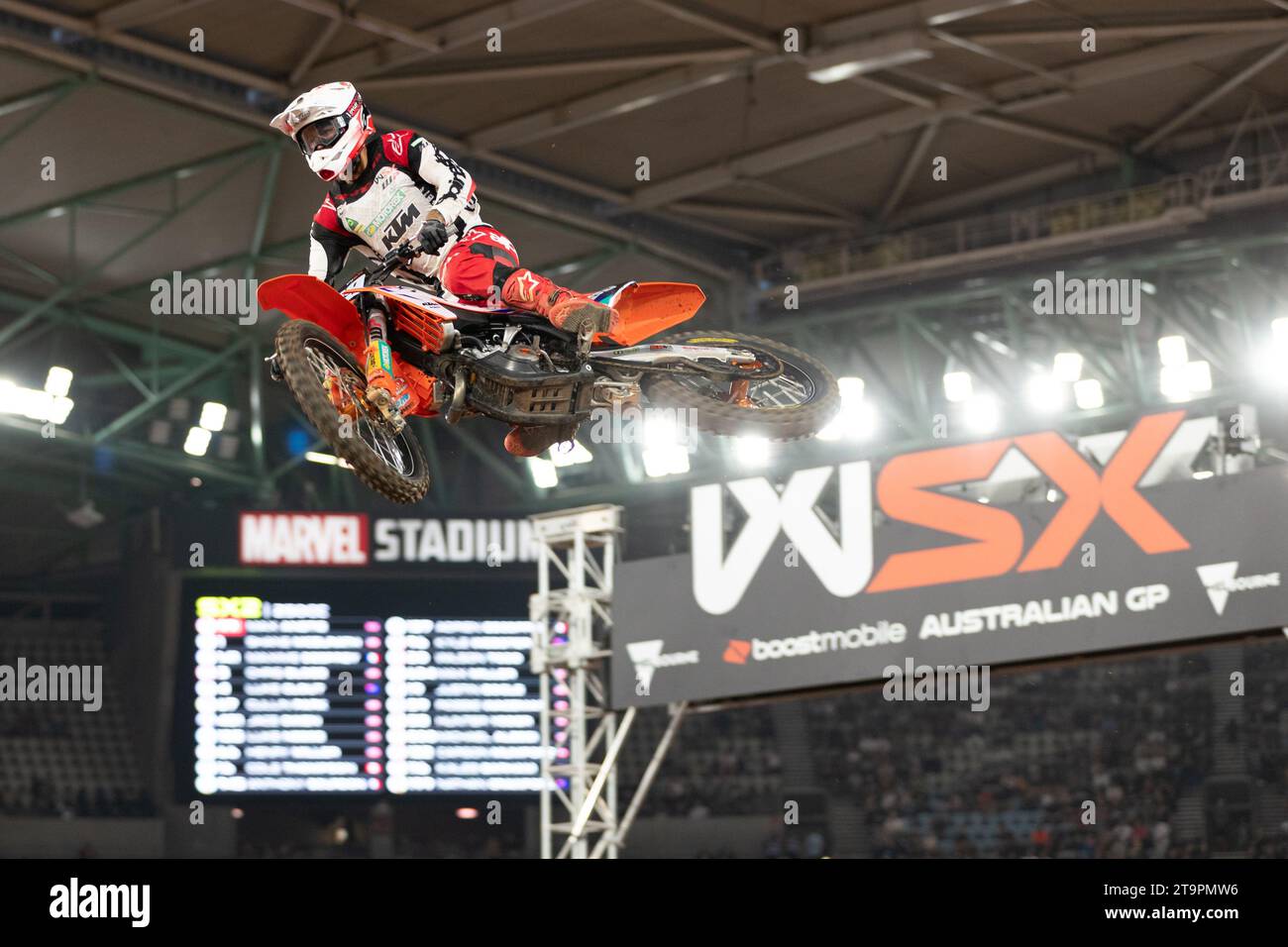 Melbourne, Australie, 25 novembre 2023. Nathan Crawford d'Australie sur la KTM lors du Grand Prix d'Australie WSX au Marvel Stadium le 25 novembre 2023 à Melbourne, en Australie. Crédit : Dave Hewison/Alamy Live News Banque D'Images