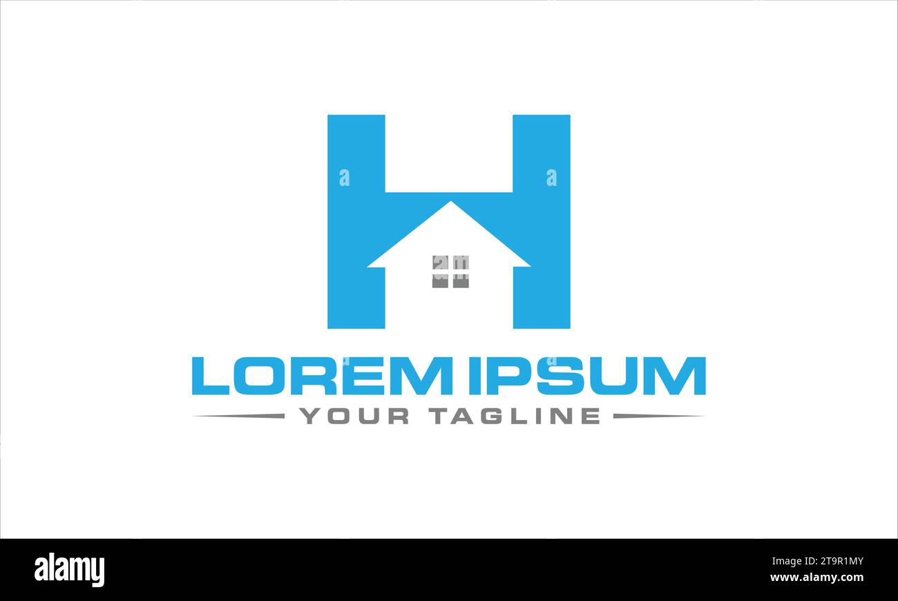 Design de logo immobilier Design de logo unique et professionnel Illustration de Vecteur