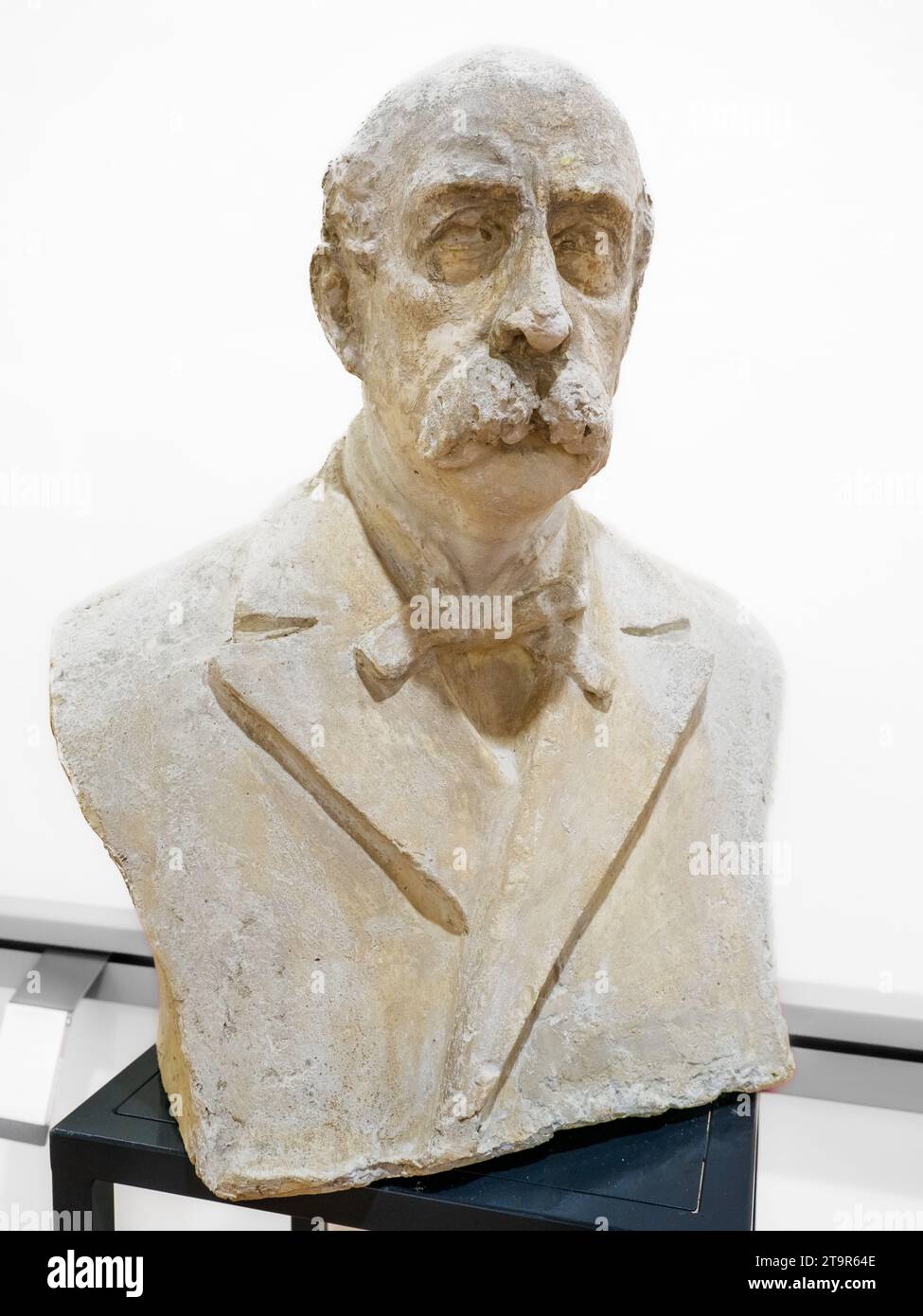 Buste de Francesco Crispi (1818 – 1901) était un patriote et homme d'État italien. Il fut l'un des principaux protagonistes du Risorgimento et l'un des architectes de l'unification italienne en 1860. Crispi a été Premier ministre de l'Italie pendant six ans, de 1887 à 1891, et de nouveau de 1893 à 1896 - Museo risorgimentale garibaldino Giacomo Giustolisi - Marsala, Sicile, Italie Banque D'Images