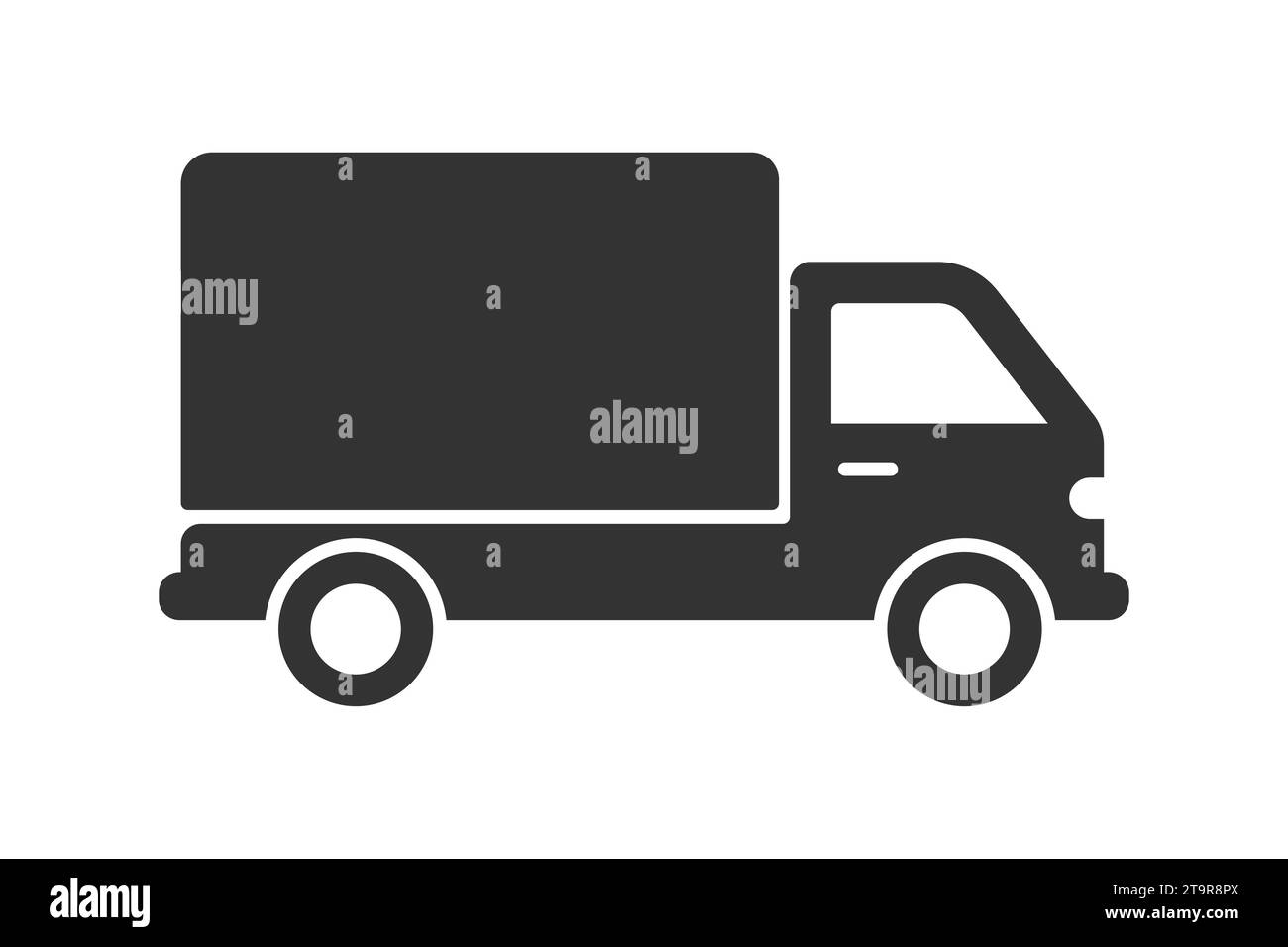Icône chariot. Icône de livraison. Illustration vectorielle plate. Illustration de Vecteur