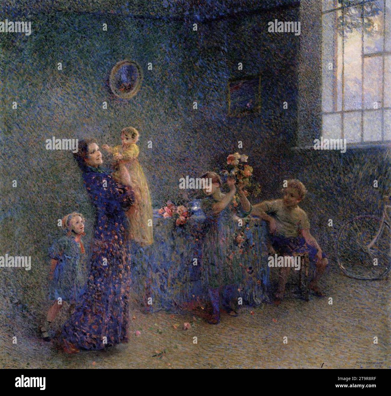 Le Premier anniversaire 1914 de Plinio Nomellini Banque D'Images