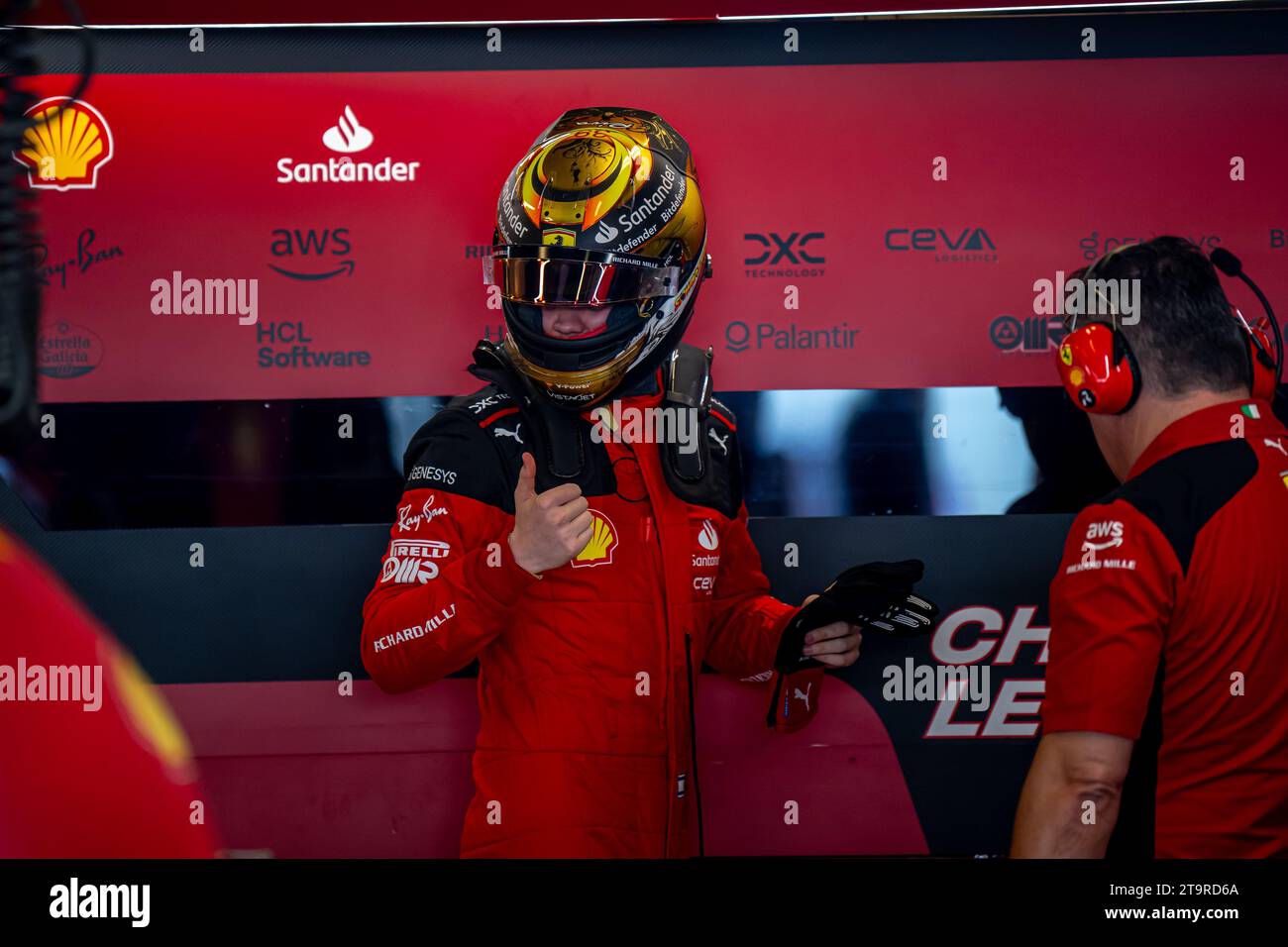 CIRCUIT DE YAS MARINA, EMIRATS ARABES UNIS - NOVEMBRE 24 : Robert Shwartzman, lors du Grand Prix d'Abu Dhabi au circuit de Yas Marina le vendredi 24 novembre 2023 à Abu Dhabi, Emirats Arabes Unis. (Photo de Michael Potts/Agence BSR) crédit : Agence BSR/Alamy Live News Banque D'Images