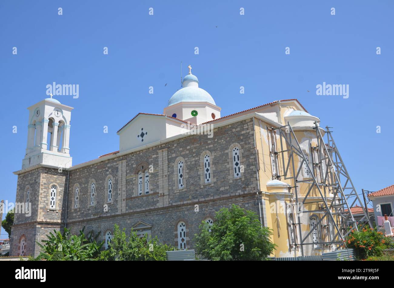 Grèce, Nord Égée, île de Samos les vilagges Pythagoreion, Kokkari et Vourliotes Banque D'Images
