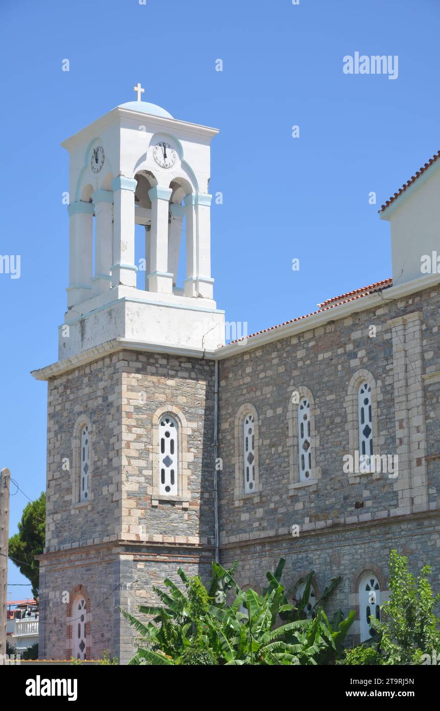 Grèce, Nord Égée, île de Samos les vilagges Pythagoreion, Kokkari et Vourliotes Banque D'Images