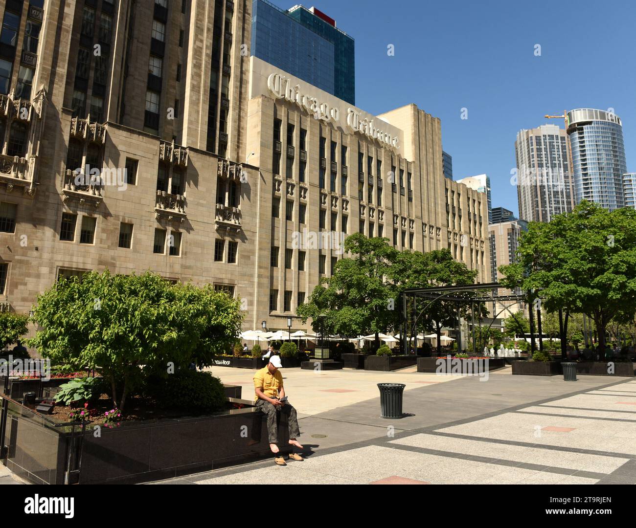 Chicago, USA - 04 juin 2018 : Chicago Tribune Building à Chicago, Illinois. Banque D'Images