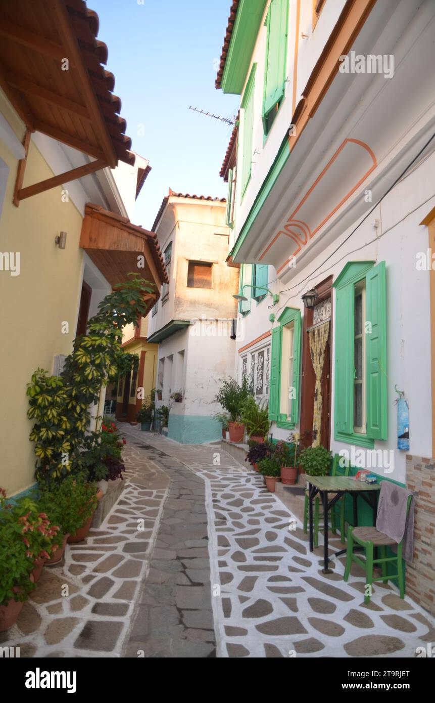 Grèce, Nord Égée, île de Samos les vilagges Pythagoreion, Kokkari et Vourliotes Banque D'Images