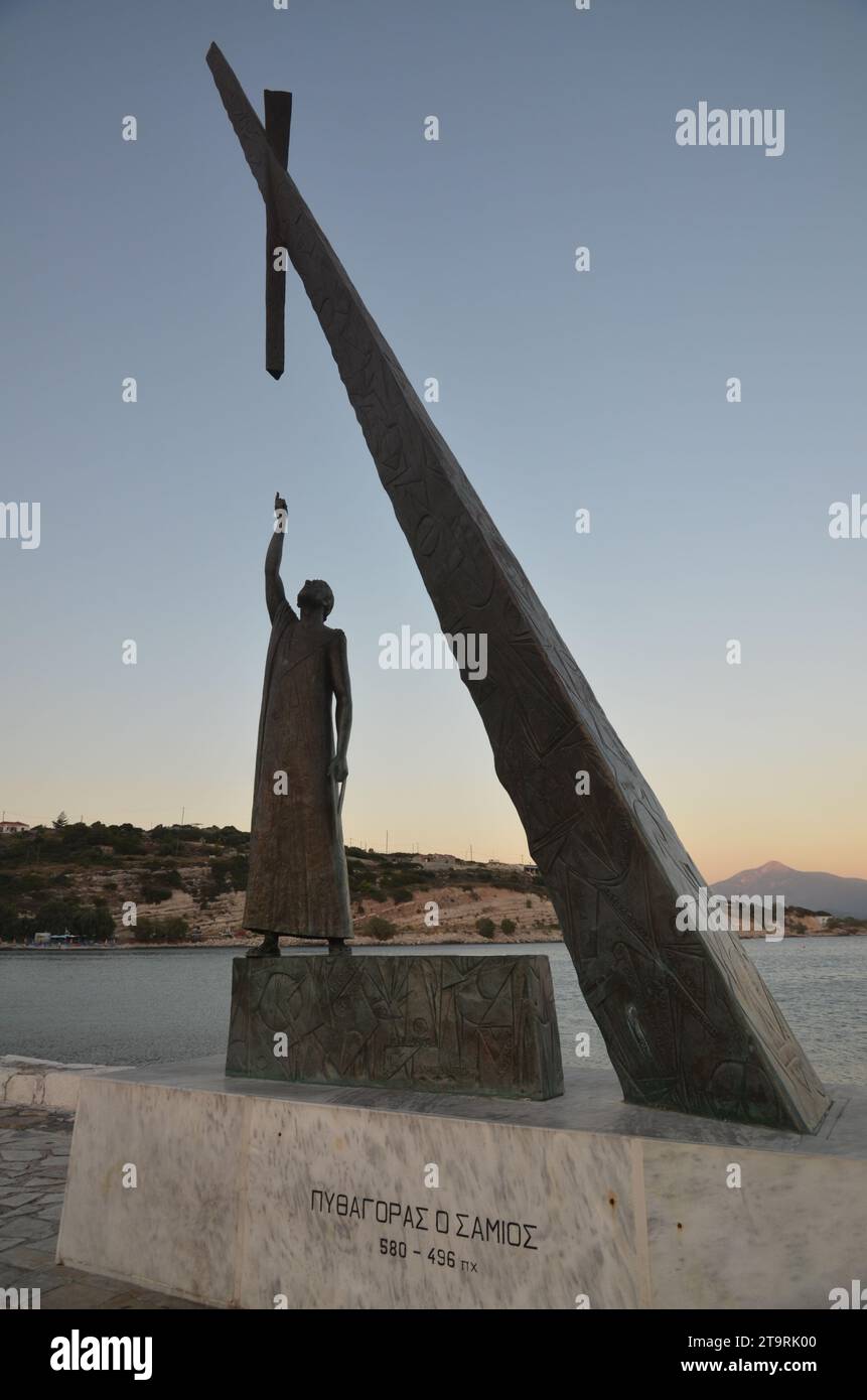 Grèce, Nord Égée, île de Samos les vilagges Pythagoreion, Kokkari et Vourliotes Banque D'Images