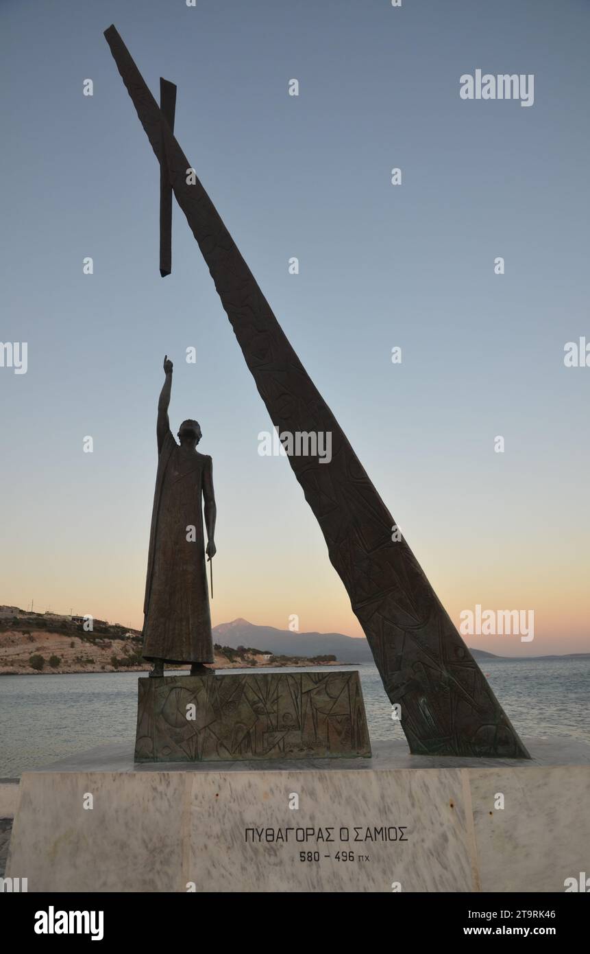 Grèce, Nord Égée, île de Samos les vilagges Pythagoreion, Kokkari et Vourliotes Banque D'Images