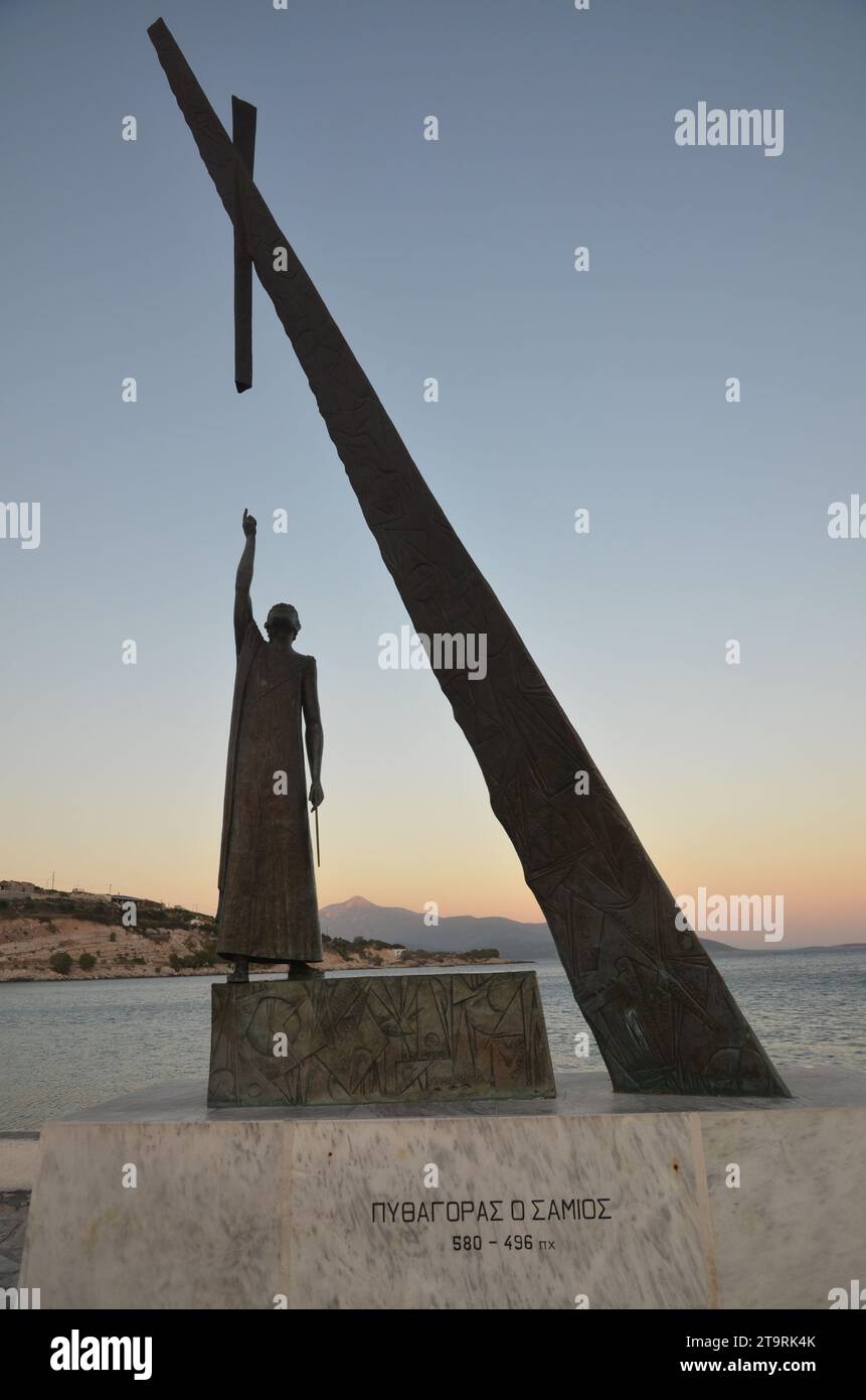 Grèce, Nord Égée, île de Samos les vilagges Pythagoreion, Kokkari et Vourliotes Banque D'Images